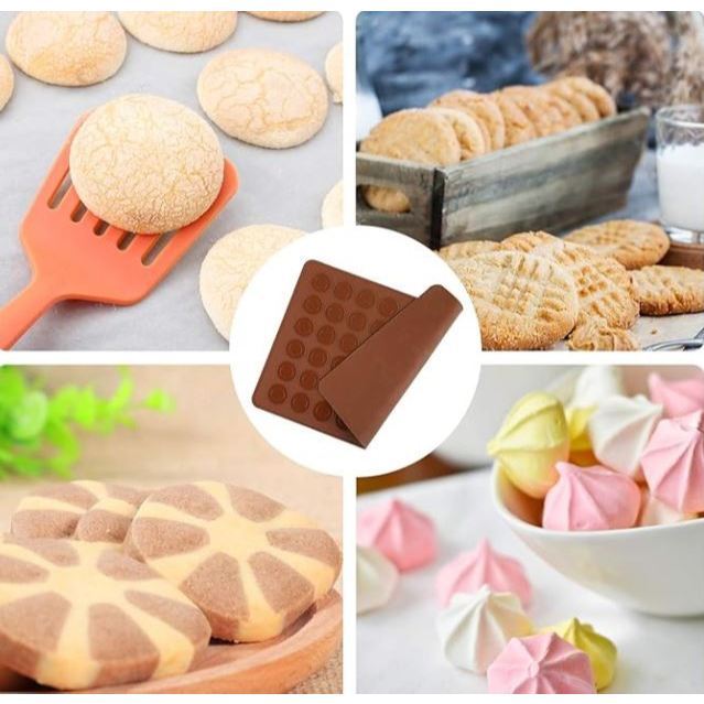 48 Cavity Baking Mat Silicone Macaron Pastry Oven Baking Mould Sheet Mat Macaroon Sheet Bakeware (3205L) - Image 3