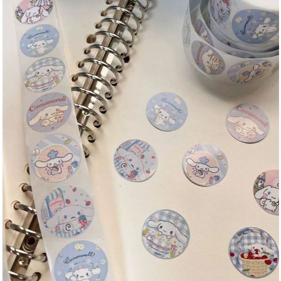 500Pcs Cartoon Sanrio Hello Kitty Melody Kuromi Cinnamoroll Sticker Rolls for Water Bottles Cup Laptop Phone(3230L) - Image 5