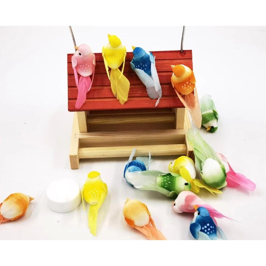 Artificial Foam Feather Birds Models Home Ornaments Garden Miniature (4041L) - Image 2