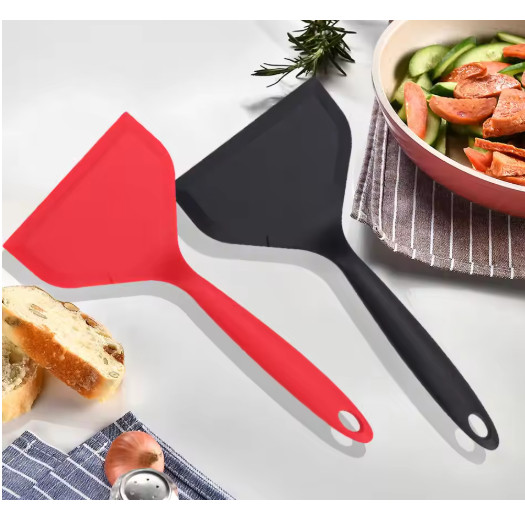 Non-Stick Silicone Turners Spatula Heat Resistant Cooking Shovel Beef Meat Egg Frying Scraper Shovels Kitchen (3191L)