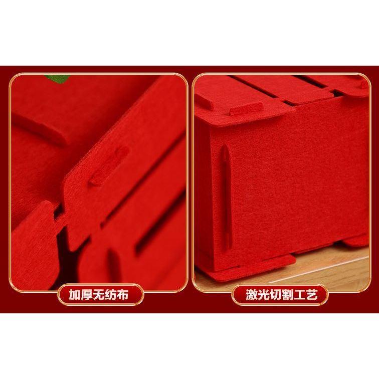 New Year Dec 3D Lucky Character Home Decorations Moving in Celebration Festive Chinese Couplets Non-Woven Fabric(3194L) - Image 6