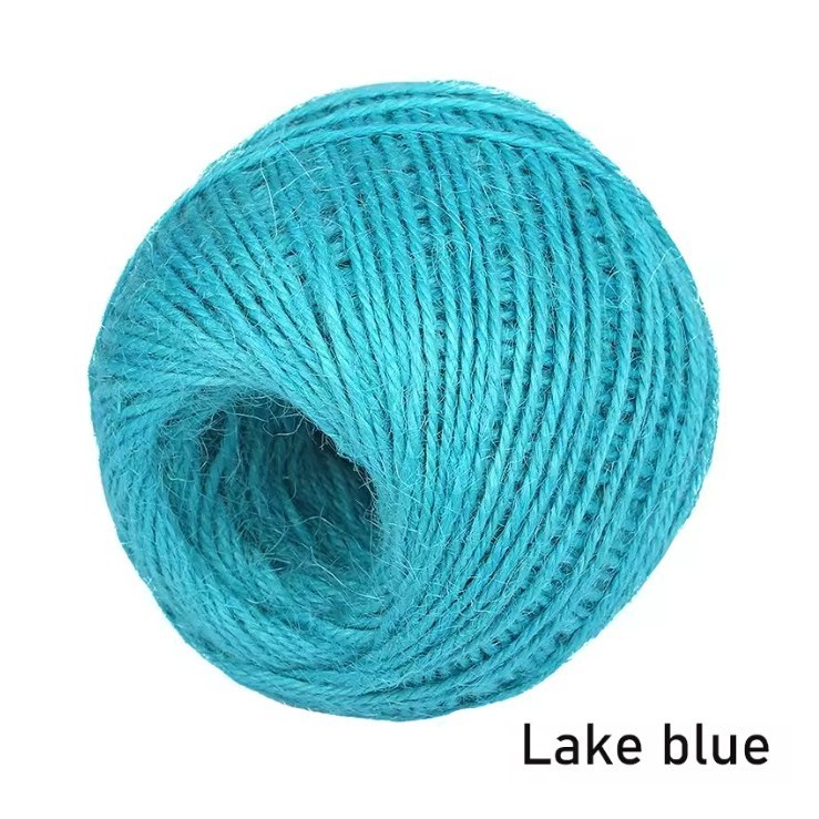 50Meters 2mm Colorful Natural Jute Cord Burlap Twine Rope For Handmade Gift Wrap DIY Crafts Home Wedding 彩色麻绳 (1980L) - Image 20