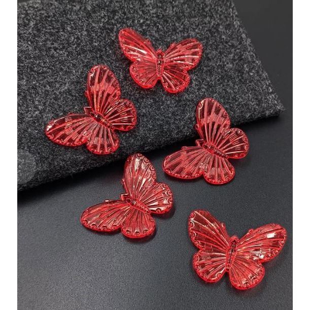 Mini Butterfly Hair Claws Transparent Resin Hair Claws Barrette Fashion Cute Sweet Hairpins 亚克力幻彩立体镭射蝴蝶(1172-2872L) - Image 11