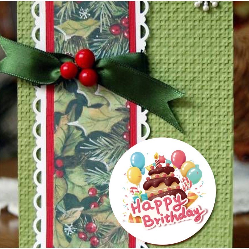 500pcs Adorable Round Happy Birthday Sticker In Designs Kawaii Stationery Cute Things Love 生日祝福贴纸 (2432L) - Image 7