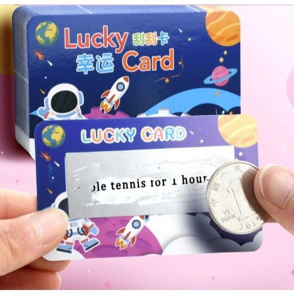 Rectangle Scratch Off Stickers–DIY Stickers for Gender Reveal DIY Lottery| Reward Programs | Scratch Tickets(3184L) - Image 8