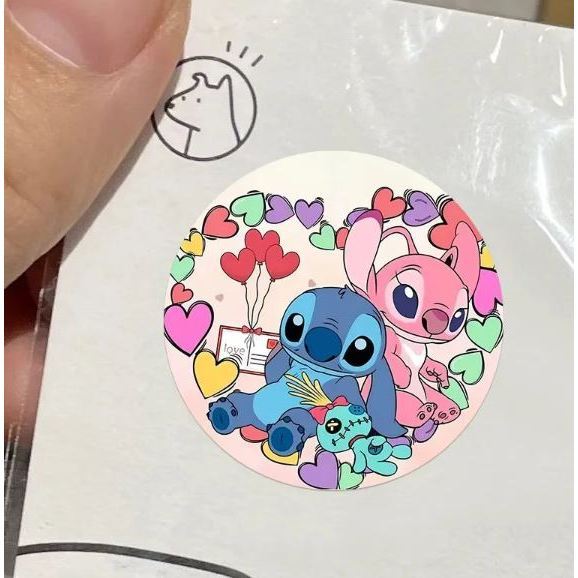 500pcs/roll Disney Movie Stitch Cartoon Sticker Waterproof DIY Graffiti Phone Laptop Luggage Guitar Notebook Stick(3232L - Image 8