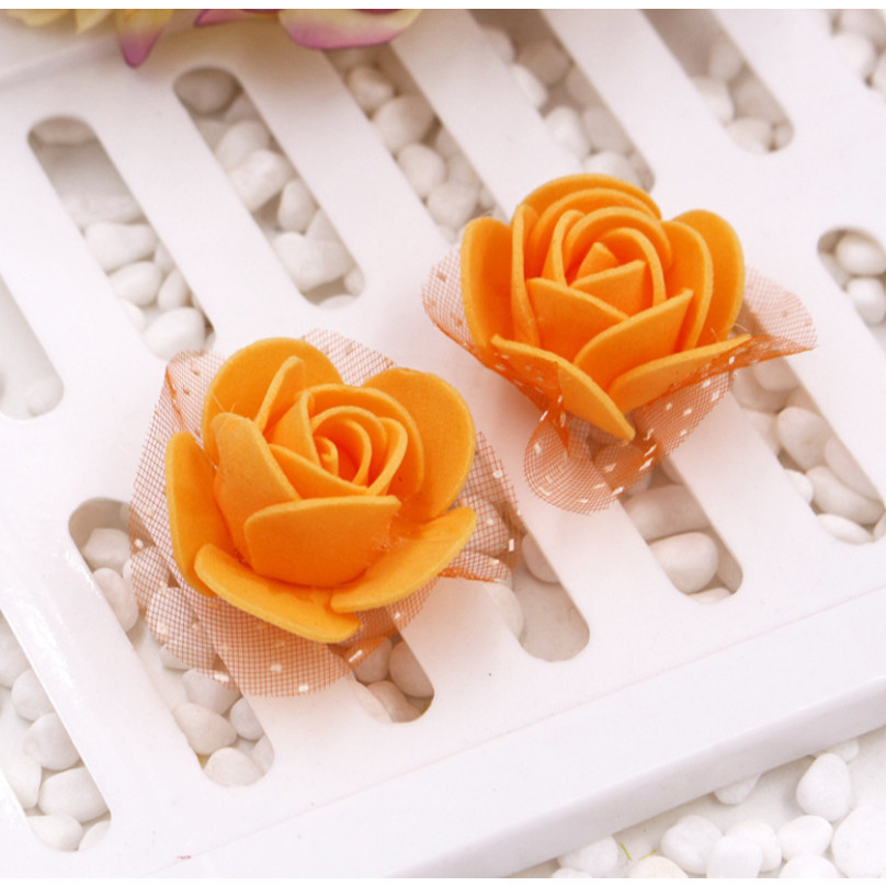 12pcs 3.5cm Mini PE Foam Rose Heads Artificial Silk Flowers for Home Garden DIY Pompom Wreaths Wedding 泡沫玫瑰花(847L) - Image 18