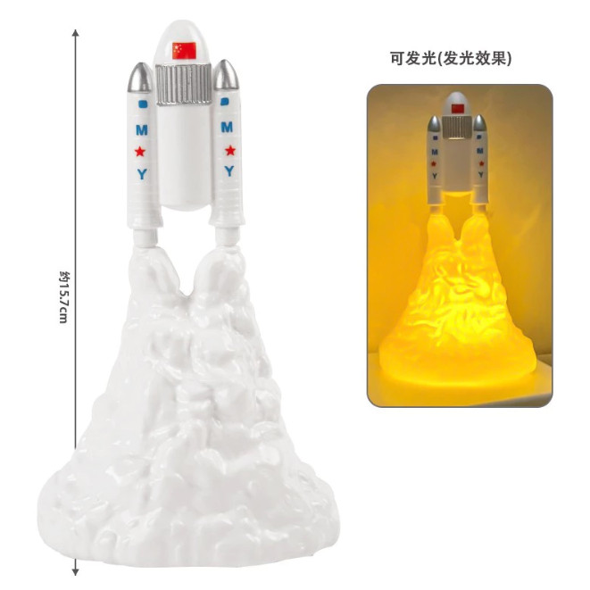 Astronaut Aeronautical Model Rocket Scene Space Shuttle Cake Decoration Moon Birthday Cake Topper Cake Decorating(977L) - Image 17