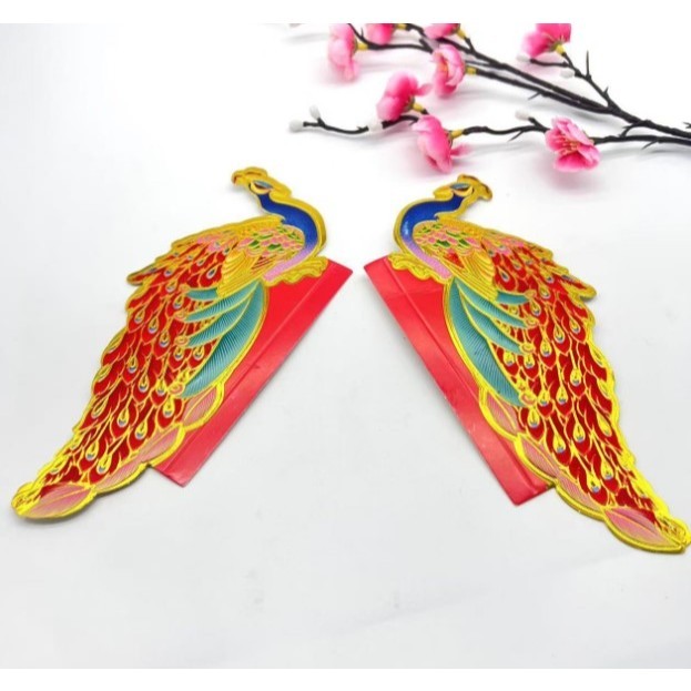 New colorful symmetrical peacock feather origami tower decoration 七彩对称孔雀羽毛装饰折纸折塔装饰(4036L) - Image 8
