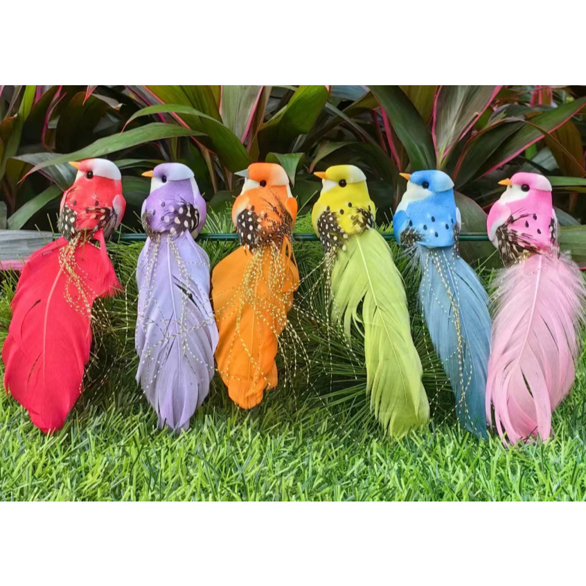 Simulation Birds Foam Artificial Bird Hanging Ornaments New year Christmas Tree Decorative Birds for Home Garden (4038L) - Image 13