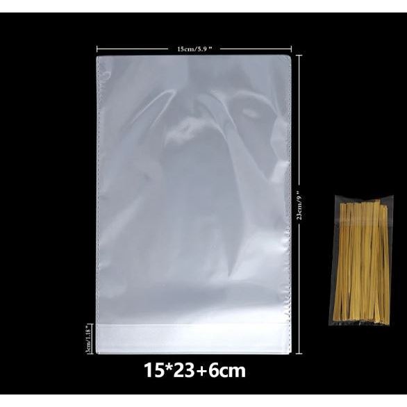 50pcs Transparent Pocket Candy Cookies Children's Day Party Snack Gift Bags Chocolate Plastic Bag OPP Popcorn Pack(3201L - Image 5