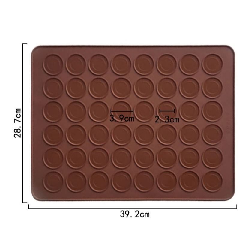 48 Cavity Baking Mat Silicone Macaron Pastry Oven Baking Mould Sheet Mat Macaroon Sheet Bakeware (3205L) - Image 5