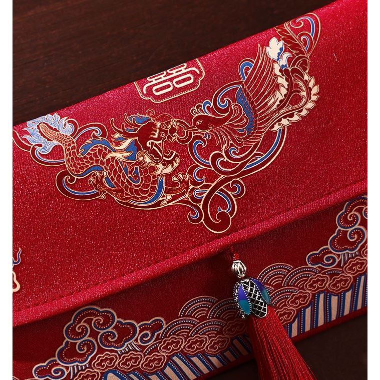 Chinese Wedding Red Envelopes with Pendant Spring Festival Red Pocket Lucky Money Hong Bao Card Envelope Wedding (3223L) - Image 5