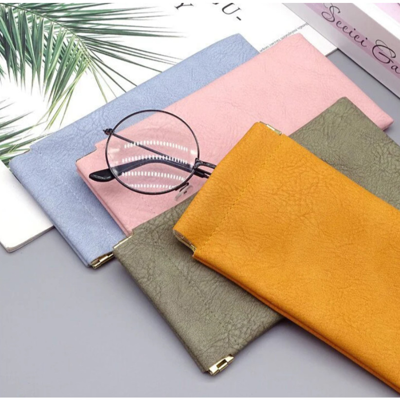 Glasses Bag Sunglasses men's and women's Storage Set Elastic Plate Mouth Automatic Closing Glasses Storage Bag (4047L)