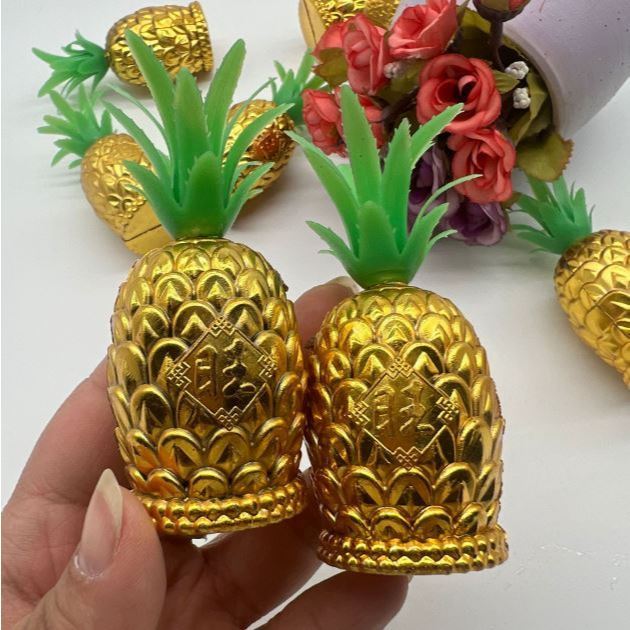 Gold Pineapple Good Fortune and Prospelity Perfect for Gift Good Luck Chinese New Year (3222L)