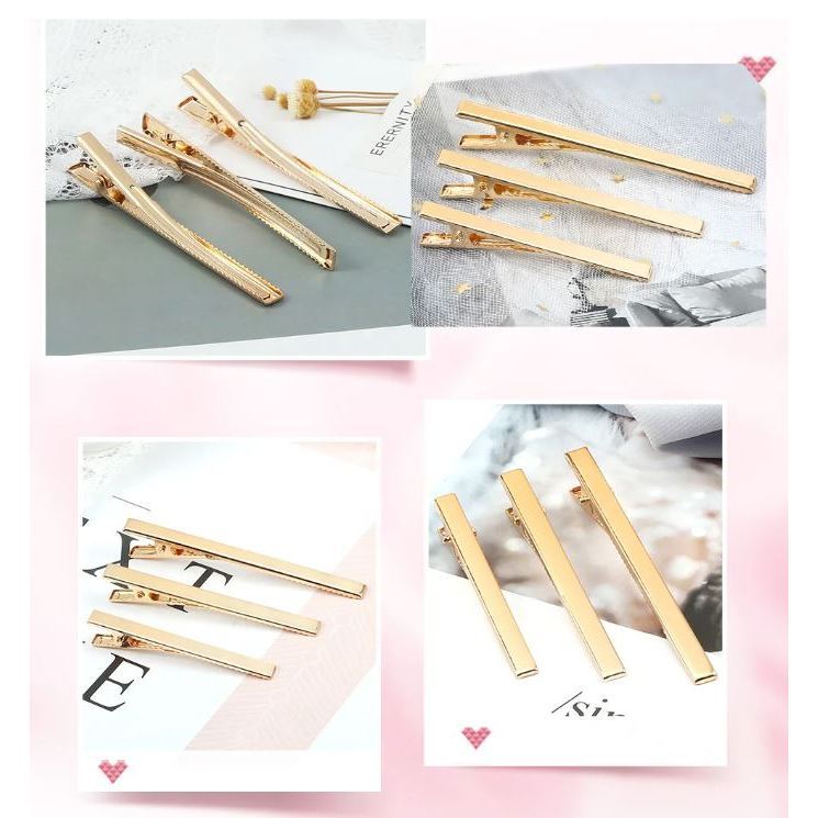 Golden Metal Hair Clips Basic Hair Pins For Women Hairpins Fashion Hair Accessories Barrette Hairdressing Tool (3244L) - Image 7