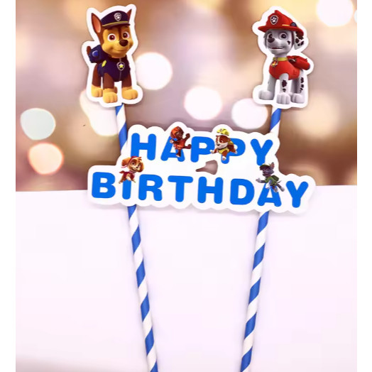 1set Happy Birthday Cupcake Topper Flags Cake insert card Baby Kids Birthday Party Decoration 蛋糕插牌 (347L) - Image 12
