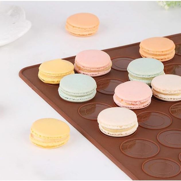 48 Cavity Baking Mat Silicone Macaron Pastry Oven Baking Mould Sheet Mat Macaroon Sheet Bakeware (3205L) - Image 2