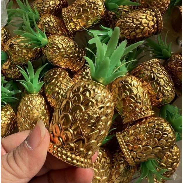 Gold Pineapple Good Fortune and Prospelity Perfect for Gift Good Luck Chinese New Year (3222L) - Image 2