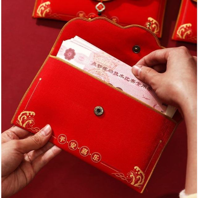 Chinese Wedding Red Envelopes with Pendant Spring Festival Red Pocket Lucky Money Hong Bao Card Envelope Wedding (3224L) - Image 4