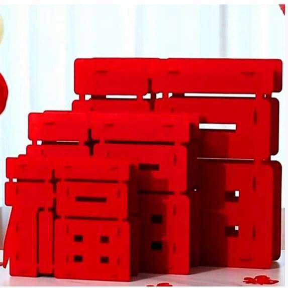 New Year Dec 3D Lucky Character Home Decorations Moving in Celebration Festive Chinese Couplets Non-Woven Fabric(3194L) - Image 3