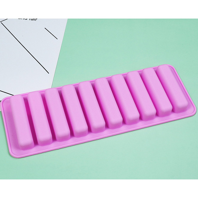 Homemade Kitchen Baking Ice Grid Abrasive 10 Long Strips Food Grade Silicone Finger Biscuit Mold Silicone Mold (2425L) - Image 11