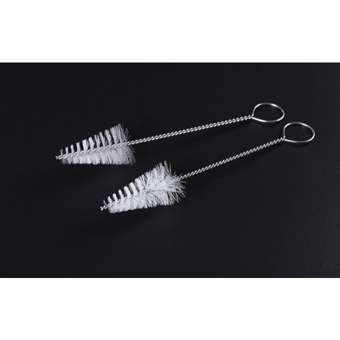 1Pc Household Nylon Spiral Brushes for Keyboards Jewelry Stainless Steel Feeding Bottle Cleaning Brush (2462L) - Image 4