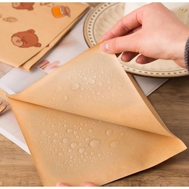 20pcs Triangle Paper Bag for Food Wrapping Disposable Burger Sandwich Bread Greaseproof Paper Bag No Need to Fold(3200L) - Image 4