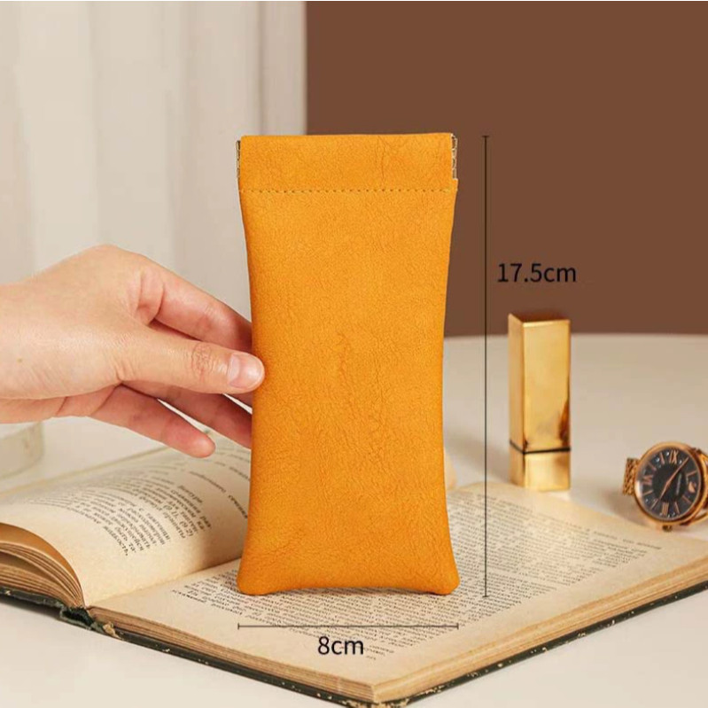 Glasses Bag Sunglasses men's and women's Storage Set Elastic Plate Mouth Automatic Closing Glasses Storage Bag (4047L) - Image 13