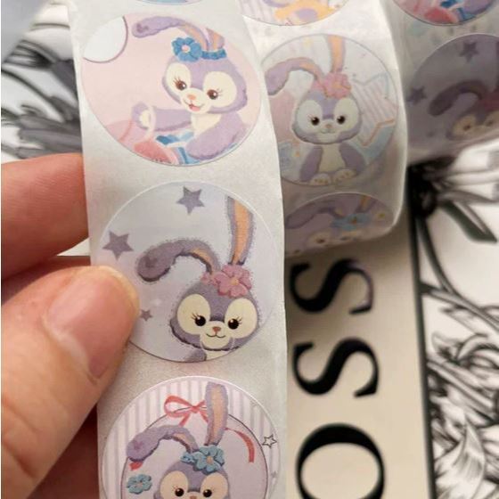 500Pcs Cartoon Sanrio Hello Kitty Melody Kuromi Cinnamoroll Sticker Rolls for Water Bottles Cup Laptop Phone(3230L) - Image 6