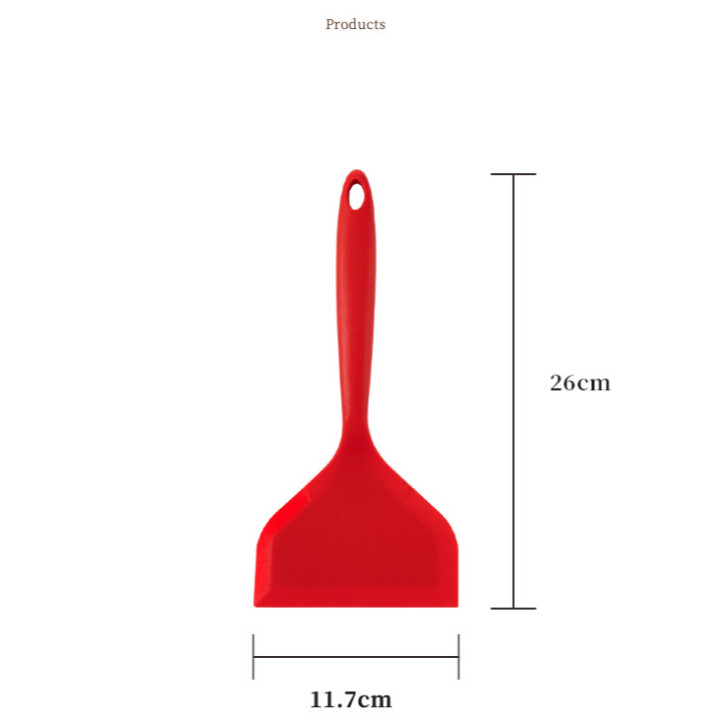 Non-Stick Silicone Turners Spatula Heat Resistant Cooking Shovel Beef Meat Egg Frying Scraper Shovels Kitchen (3191L) - Image 6