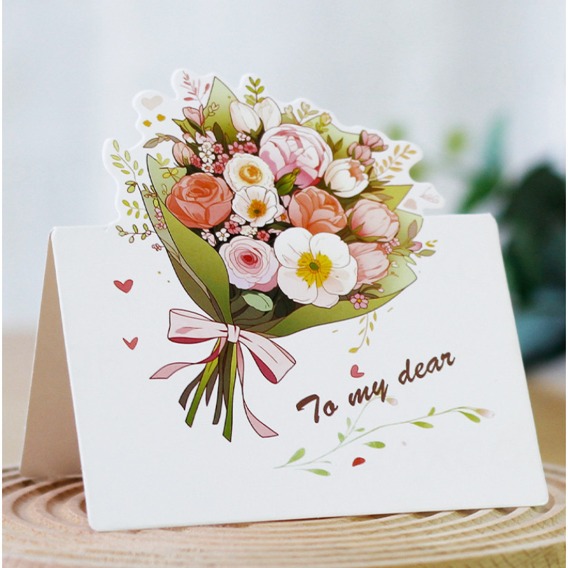 3D Floral Greeting Cards for Wedding, Valentine‘s, Thanksgiving, Teacher‘s, Father’s & Mother 花束小卡片(4043L) - Image 13