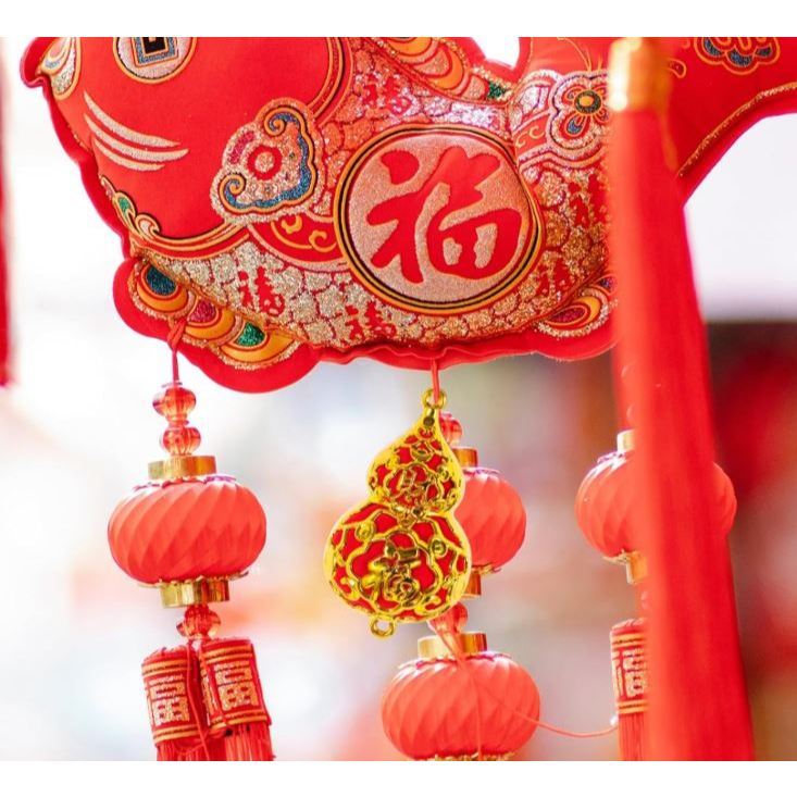 Red Gourd Ornaments for Chinese Year Spring Decor Lucky Hanging Pendants to Create Festive Atmosphere (3249L) - Image 2