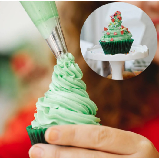 18/25pc Pastry Socket Cake Nozzles for Confectionery Professional Set Icing Cream Piping Tips Cookies Cupcake Dec(2450L) - Image 7