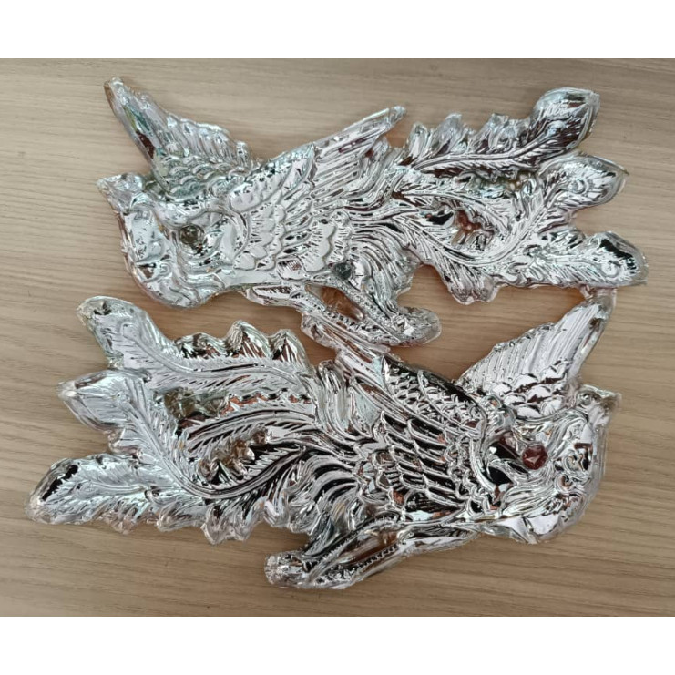 Plastic gold-plated dragon and phoenix pair, vacuum-formed colorful dragon and phoenix 塑料镀金对龙对凤 (4026L) - Image 5