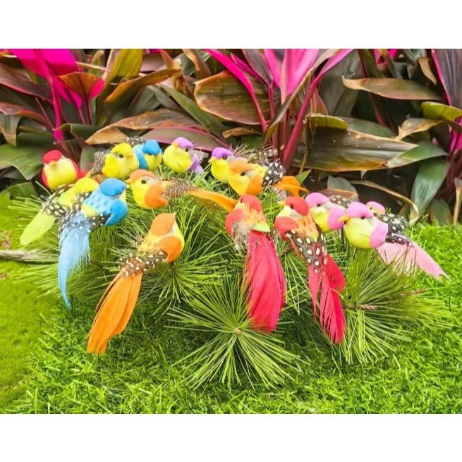 Foam Artificial Birds Wedding Christmas Tree Decor DIY Scrapbooking Wreath (4040L)