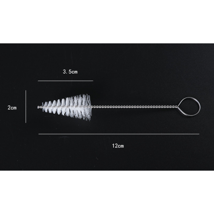1Pc Household Nylon Spiral Brushes for Keyboards Jewelry Stainless Steel Feeding Bottle Cleaning Brush (2462L) - Image 3