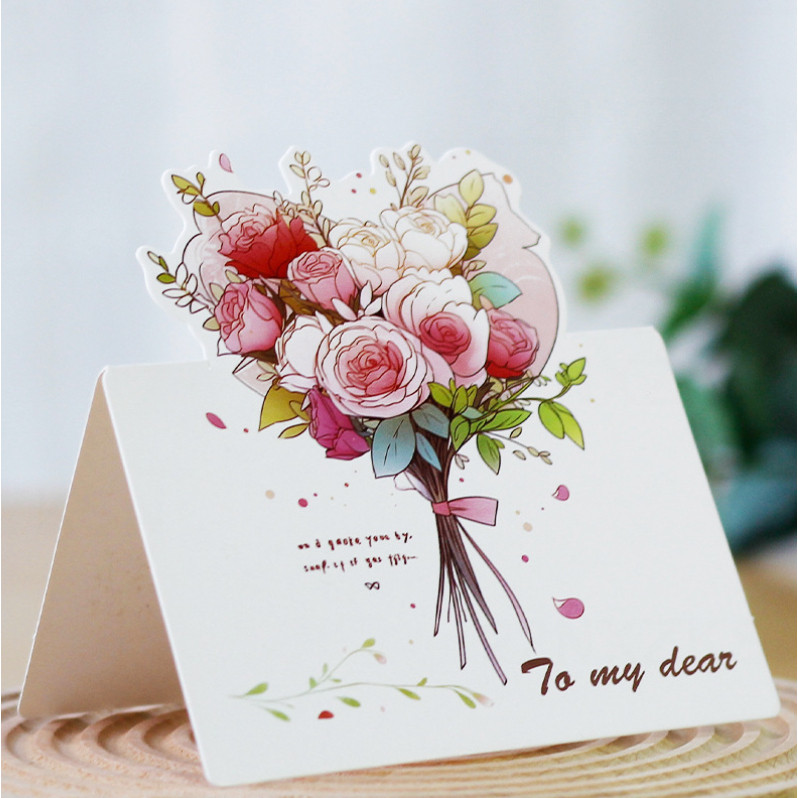 3D Floral Greeting Cards for Wedding, Valentine‘s, Thanksgiving, Teacher‘s, Father’s & Mother 花束小卡片(4043L) - Image 11