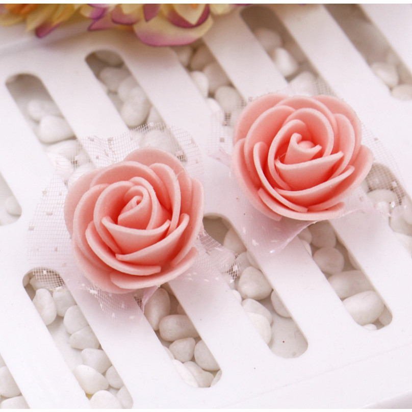 12pcs 3.5cm Mini PE Foam Rose Heads Artificial Silk Flowers for Home Garden DIY Pompom Wreaths Wedding 泡沫玫瑰花(847L) - Image 10