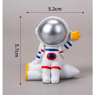 Astronaut Aeronautical Model Rocket Scene Space Shuttle Cake Decoration Moon Birthday Cake Topper Cake Decorating(977L) - Image 19