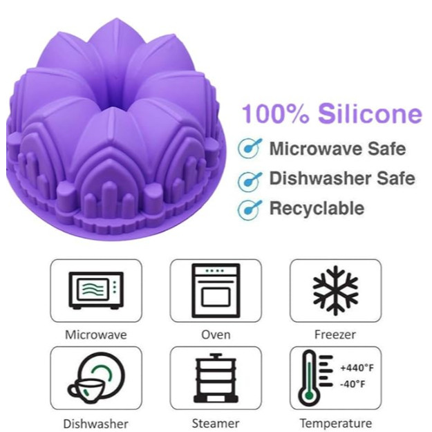 Silicone baking tray, Nalcy cake baking Mold, non-stick coating and easy to clean used special baking cake (3204L) - Image 6