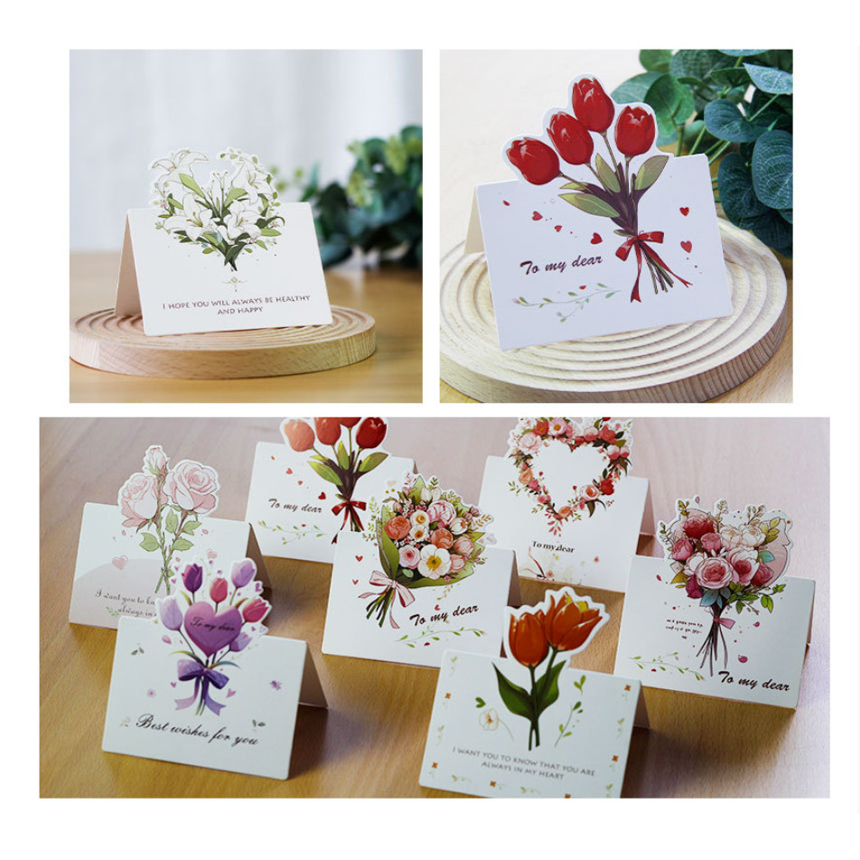 3D Floral Greeting Cards for Wedding, Valentine‘s, Thanksgiving, Teacher‘s, Father’s & Mother 花束小卡片(4043L) - Image 2
