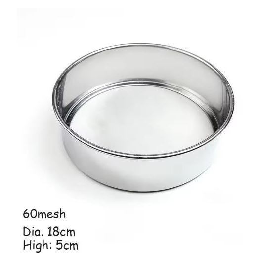 18cm Round Kitchen Mesh Flour Sifter Stainless Steel Flour Sieve Baking Tool Ultra-fine Strainer Sifters(3218L) - Image 6