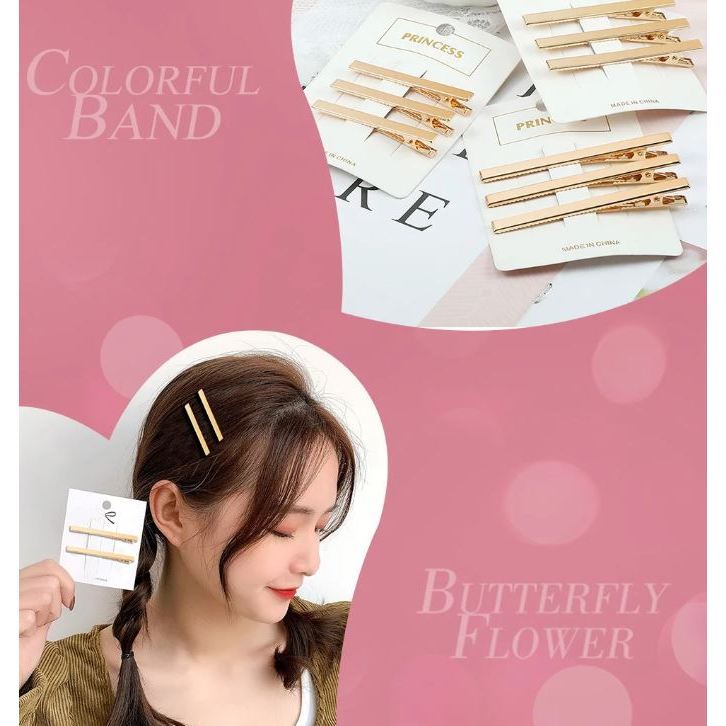 Golden Metal Hair Clips Basic Hair Pins For Women Hairpins Fashion Hair Accessories Barrette Hairdressing Tool (3244L) - Image 6