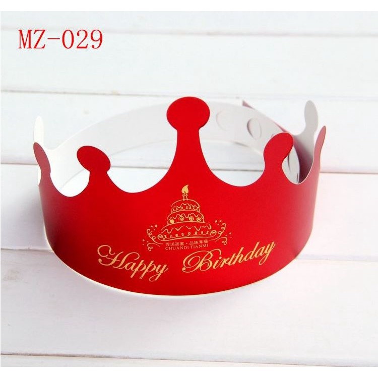 5pcs Kids Adults Happy Birthday Paper Hats Prince Princess Crown Party Decoration (1461L) - Image 9