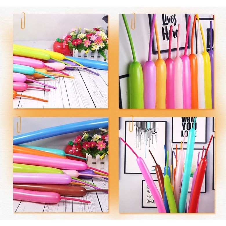 20pcs Small Prince Magic Changeable Long Balloon Monochrome Genuine Wedding Bar KTV Birthday Party Decoration(1961L) - Image 3