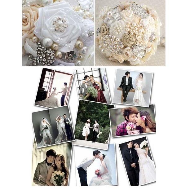 1yard/pack 6mm~10mm Half Round Pearl Beads Chain Garland Flowers Acrylic Beads For Wedding Decoration 半面定位连线珠链 (613L) - Image 4