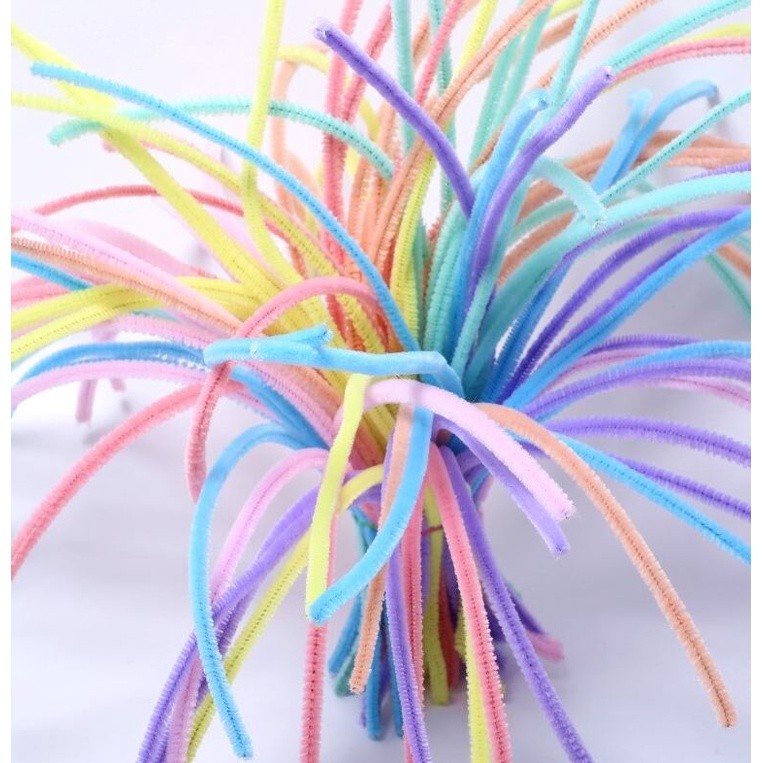 10pcs Chenille Stems Stick Cleaners Macaron Color Kindergarten Kids DIY Handmade Materials Festival Decoration(1969L) - Image 4