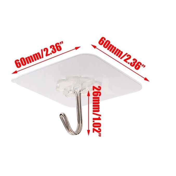 1pc Strong Wall Hooks Transparent Suction Cup Sucker Hanger Kitchen Bathroom Glass Tile Seamless Suction 无痕粘胶挂钩(1970L) - Image 3