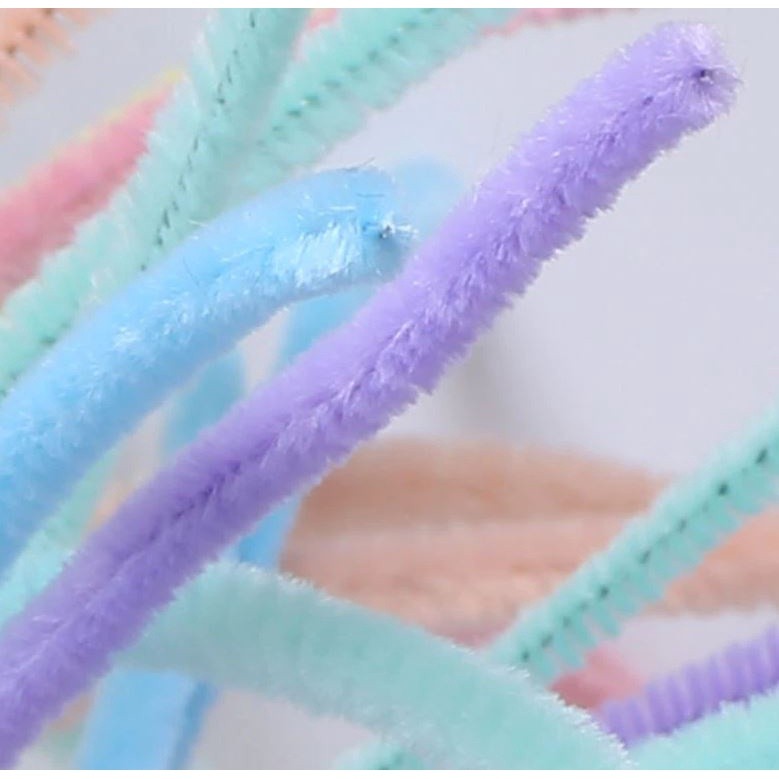 10pcs Chenille Stems Stick Cleaners Macaron Color Kindergarten Kids DIY Handmade Materials Festival Decoration(1969L) - Image 3